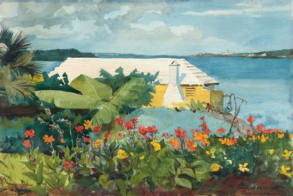 Flower Garden and Bungalow, Bermuda (1899)